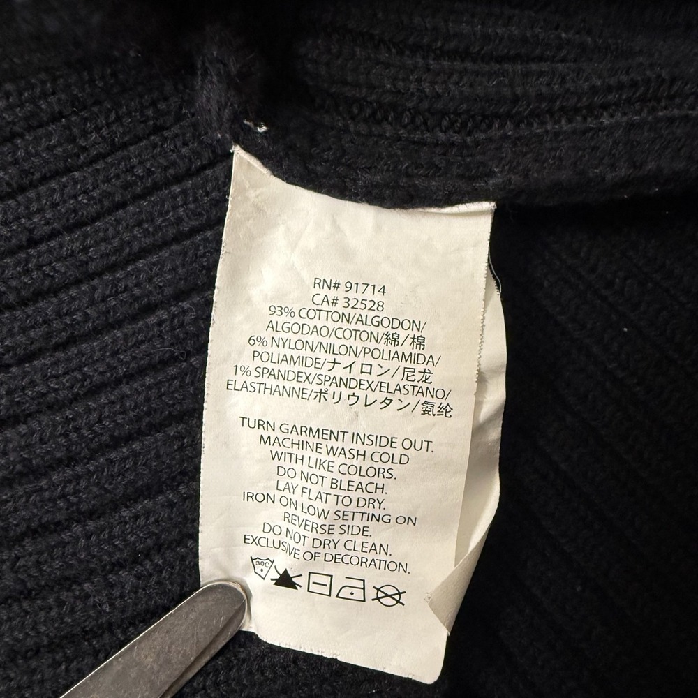 Vtg Y2K-A|X Armani Exchange Womens M White/Gray Logo Full DOUBLE Zip Sweatshirt - Picture 7 of 8